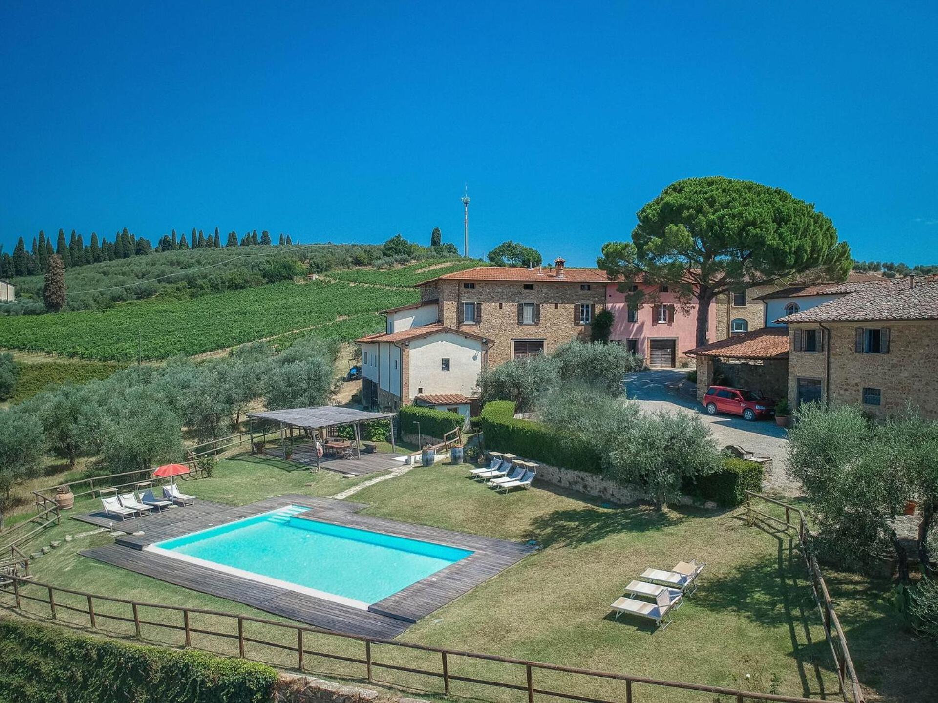 Апартаменты Fattoria Le Fonti Поджибонси Экстерьер фото
